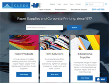 Tablet Screenshot of clydepaperandprint.com